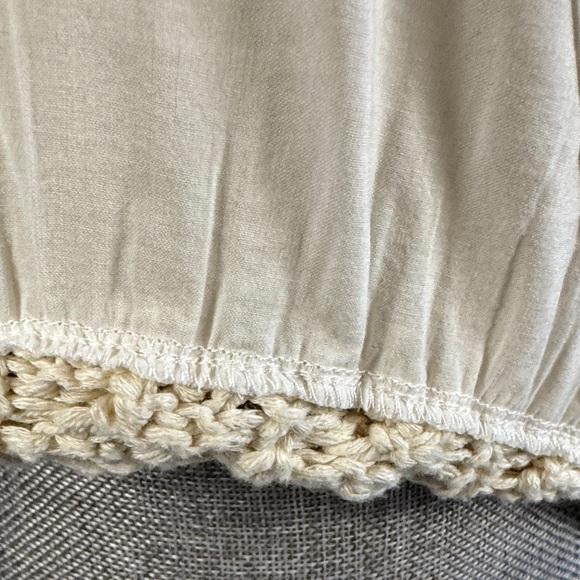Anthropologie Cream Knit/Layered Top - Picture 15 of 16